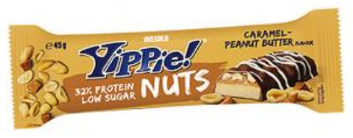 Weider Yippie Nuts Bar 32 % 12 x 45g